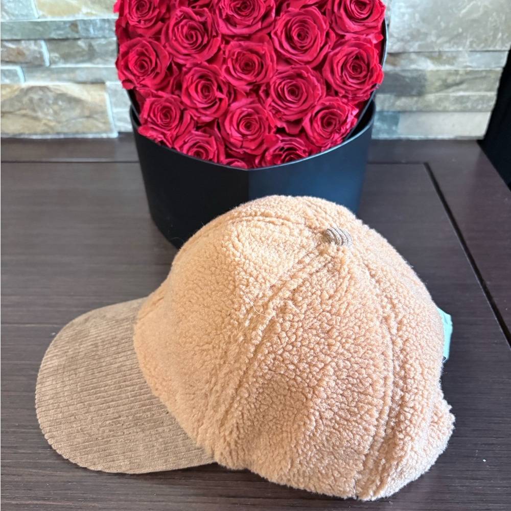 NWT BP tan Sherpa hat - Picture 2 of 4